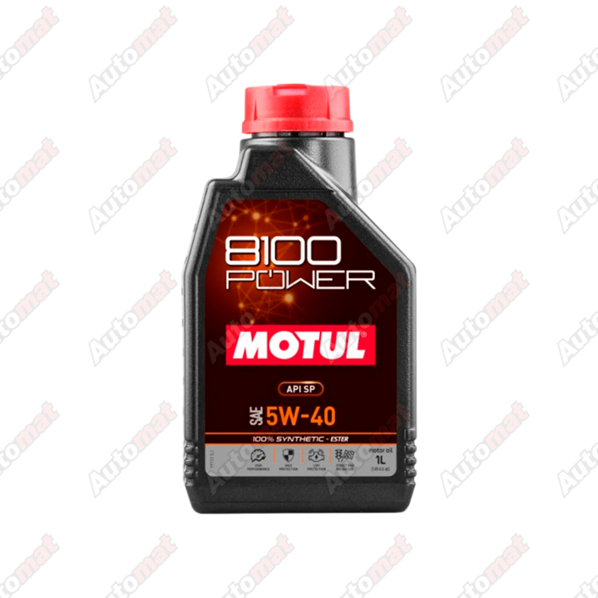 Масло моторное Motul 8100 POWER 5W-40, синтетическое Ester, 1л