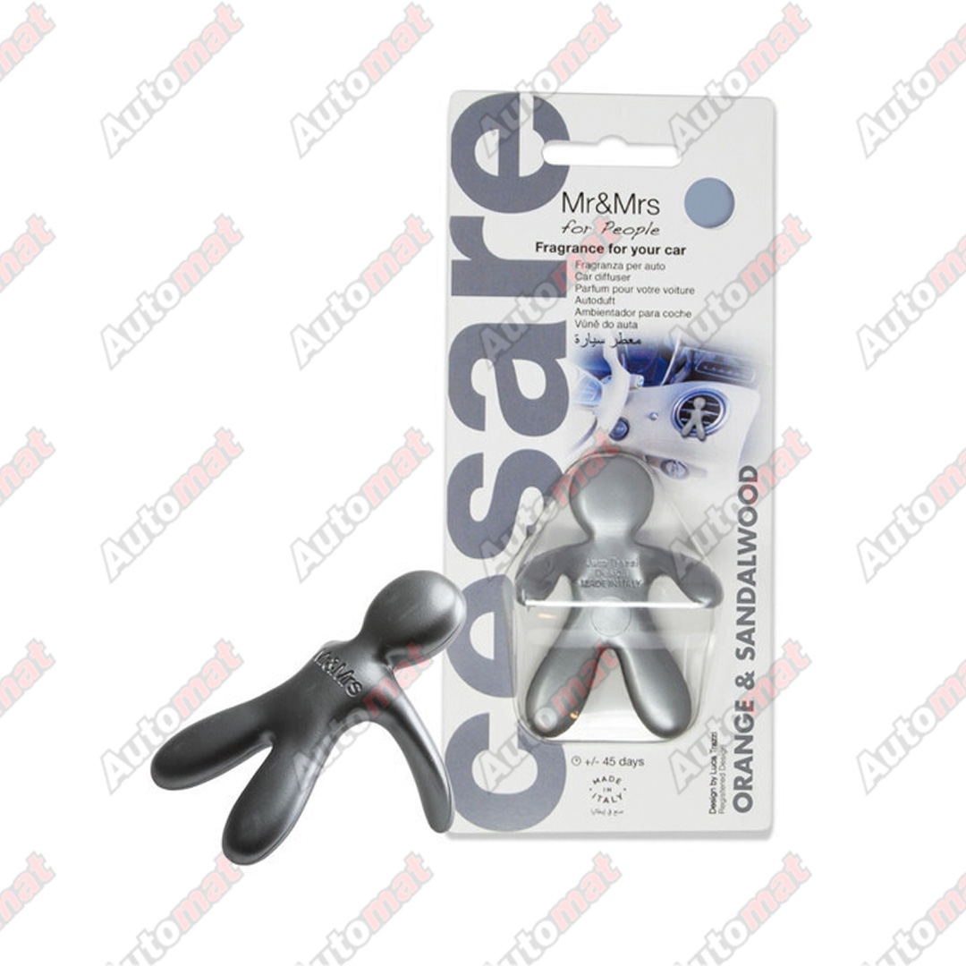 Ароматизатор для автомобиля CESARE / Стальной / Orange flowers & Sandalwood