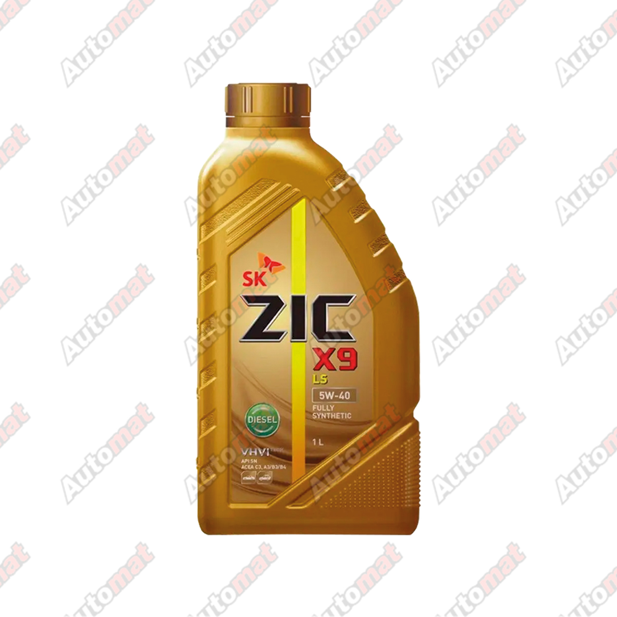Моторное масло ZIC X9 LS Diesel 5W-40 SN/CF С3, 1л