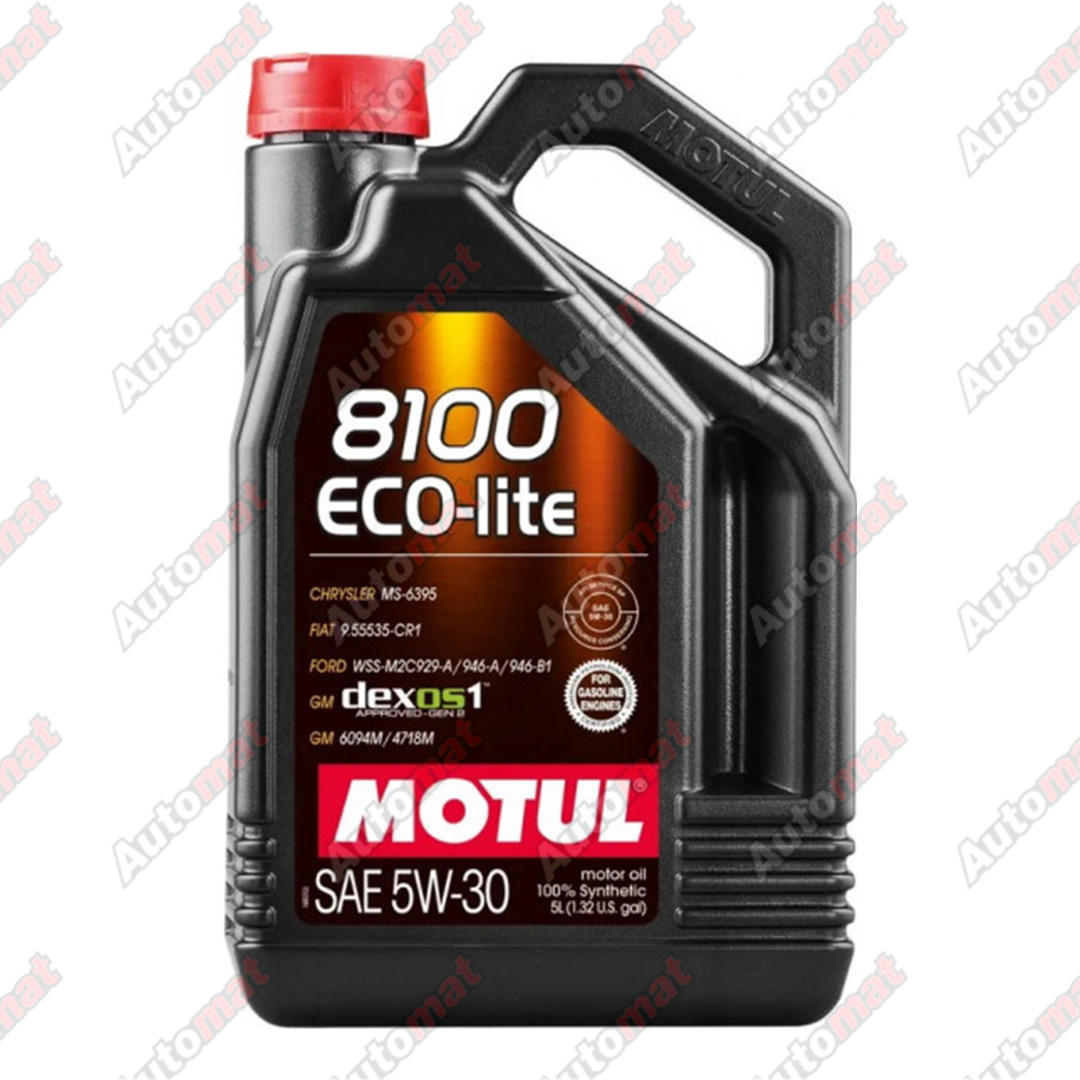 Масло моторное Motul 8100 ECO-lite 5W-30, синтетическое, 5л