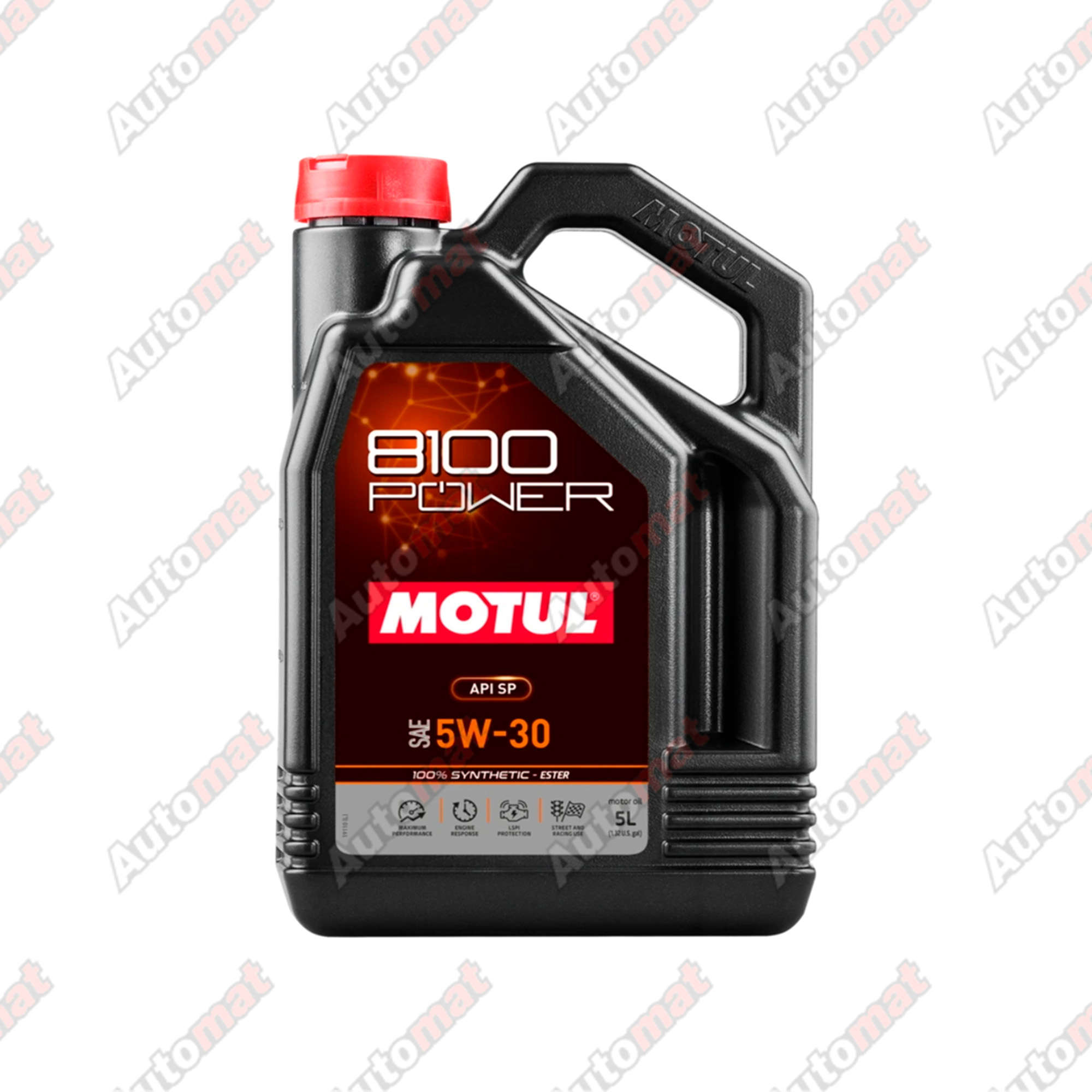 Масло моторное Motul 8100 POWER 5W-30, синтетическое Ester, 5л