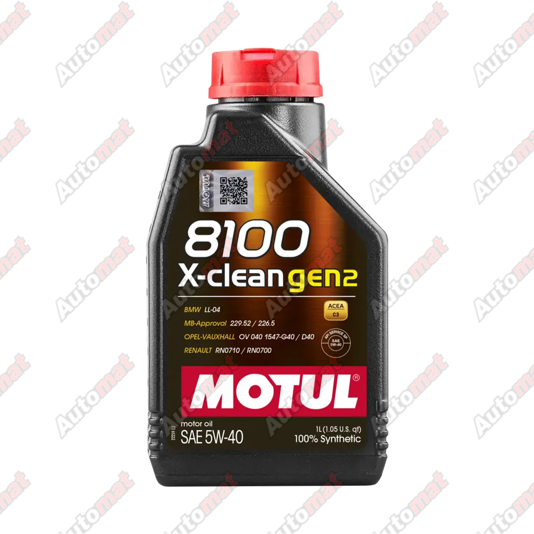 Моторное масло Motul 8100 X-clean C3 GEN2 5W40, 1л