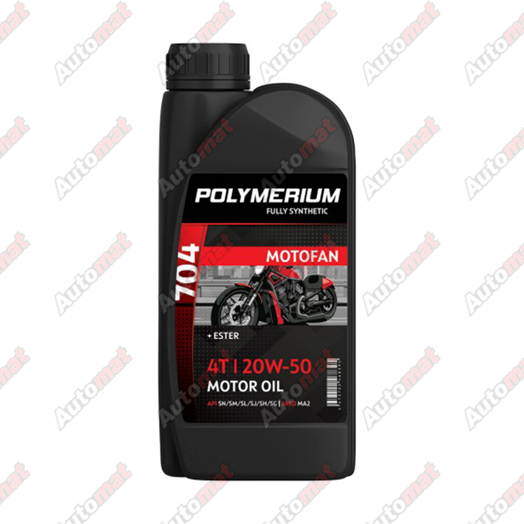 Масло моторное POLYMERIUM MOTO-FAN 4T 704 (7100) 20W-50, 1л