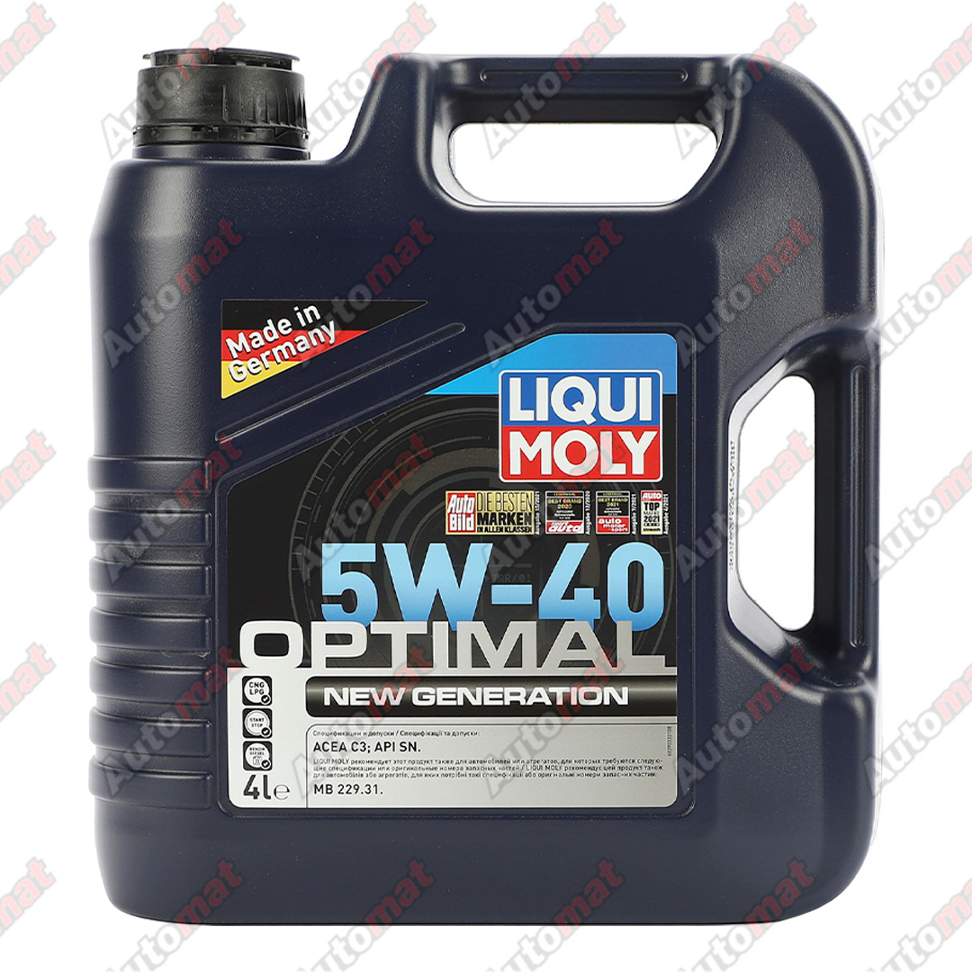 Масло моторное Liqui Moly Optimal New Generation 5W-40 SN C3, 4л