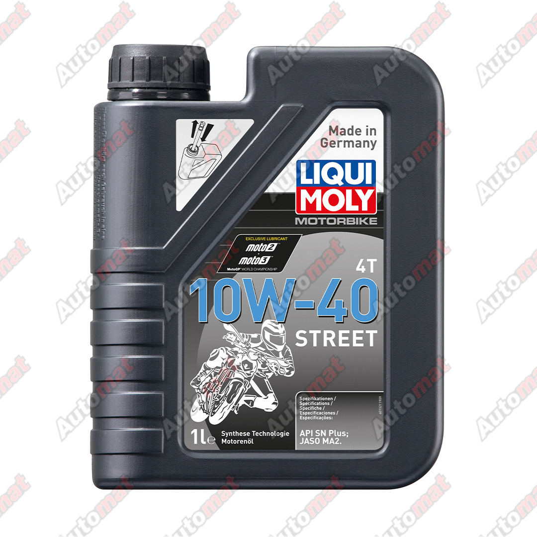 Масло моторное Liqui Moly Motorbike Street 10W-40 SP MA2 4T 1л 7609