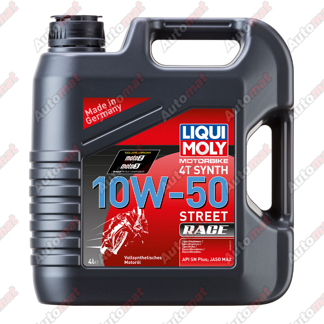 Масло моторное Liqui Moly Motorbike 4T Street Race 10W-50 SN Plus MA2, 4л