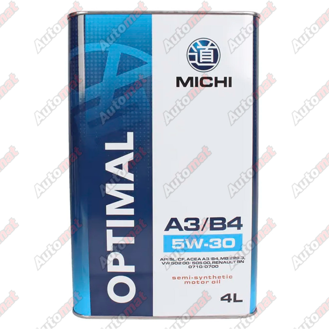 Масло моторное MICHI OPTIMAL 5W-30 SL/CF A3/B4, 4л