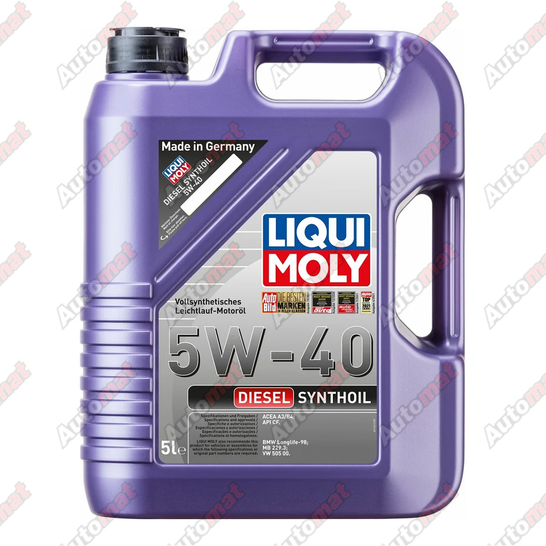 Масло моторное LIQUI MOLY Synthoil Diesel 5W-40 CF A3/B4, 5л