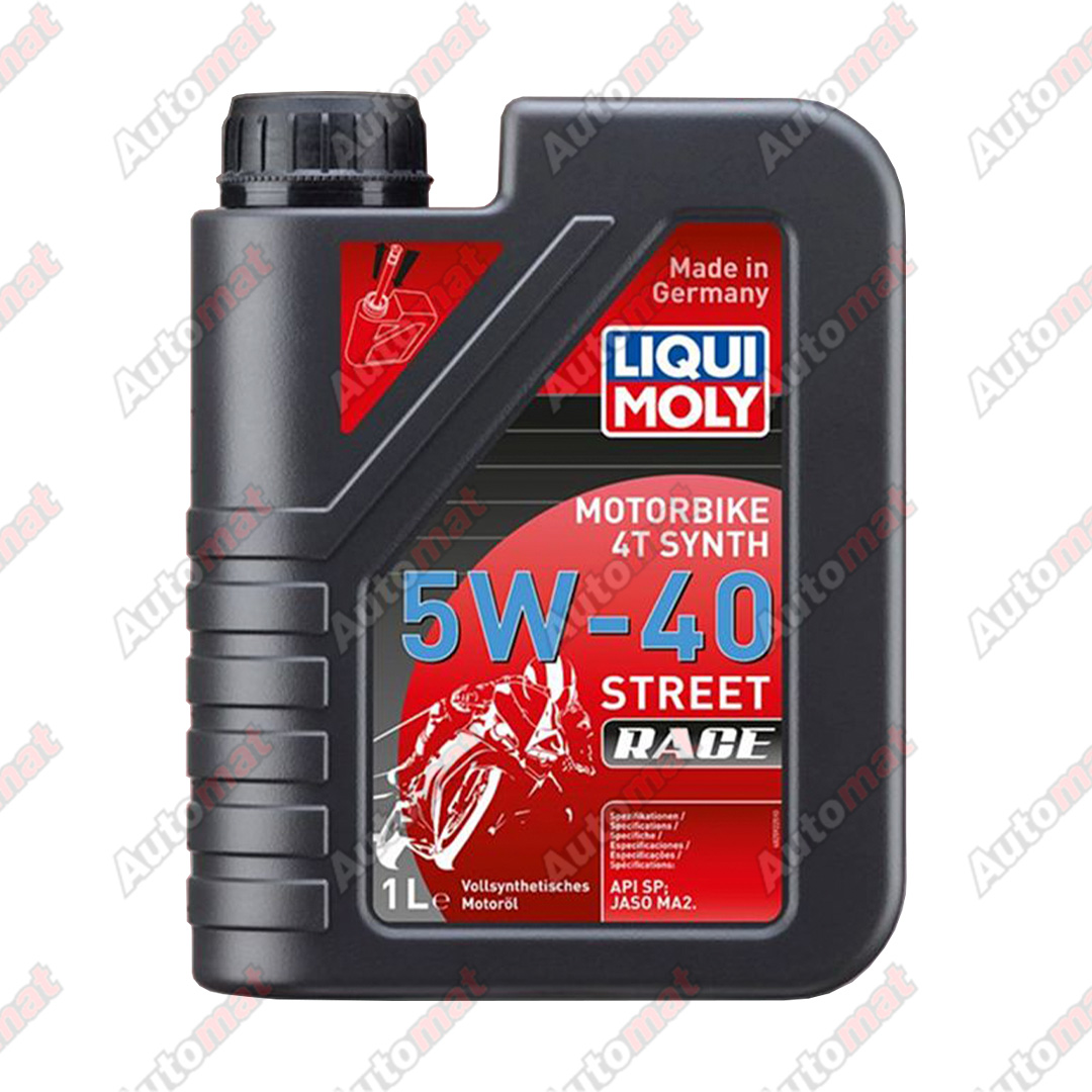 Масло моторное Liqui Moly Motorbike 4T Street Race 5W-40 SP MA2, 1л