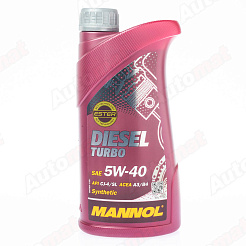 Моторное масло MANNOL 7904 DIESEL TURBO 5W-40 CJ-4/SL A3/B4 FULLY SYNTHETIC, 1л