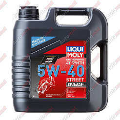 Масло моторное Liqui Moly Motorbike 4T Street Race 5W-40 SP MA2, 4л