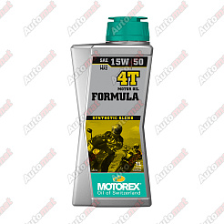 Масло моторное MOTOREX POWER FORMULA 4T SAE 15W-50 синтетическое, 1л